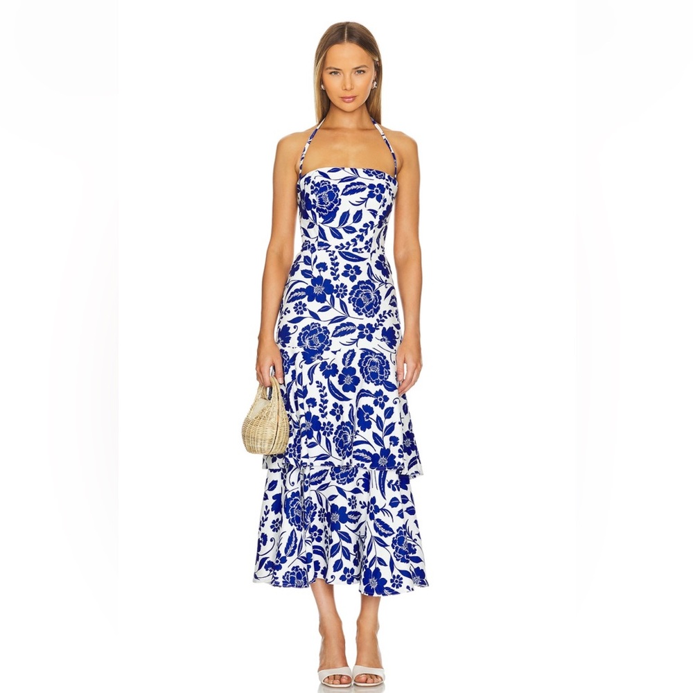 NWT Milly Blue & white linen dress. Beautiful!